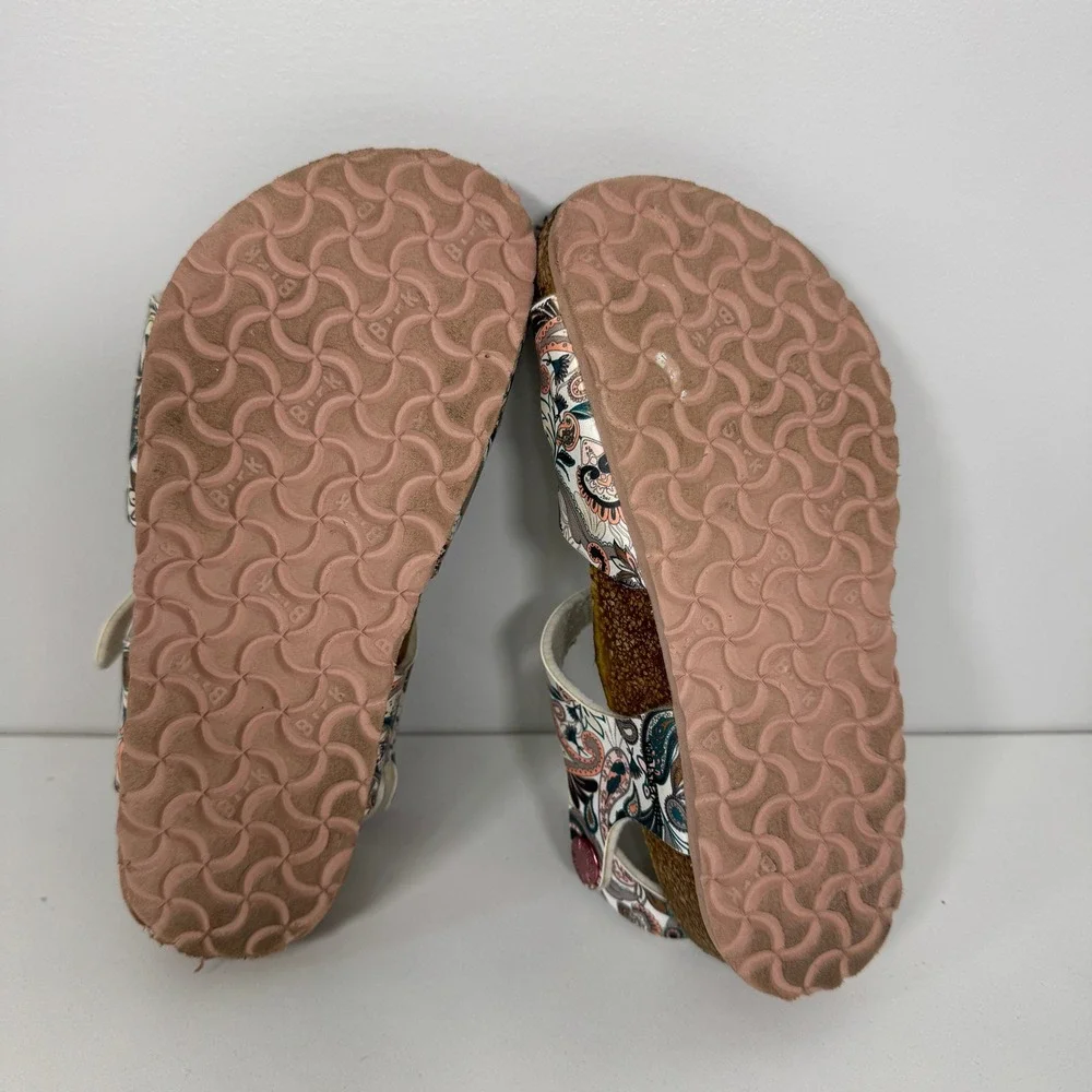 Birkenstock Rio‎ Boys Paisley Floral Cork Footbed Sandals Size 29 EU 11-11.5 US